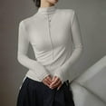 thumbnail image 5 of STETMN Casual Bottoming Shirt for Women Slim Fit Mock Neck Tops Long Sleeve Yoga T-Shirt, 5 of 8