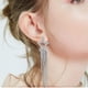 thumbnail image 2 of Pendientes de borlas para mujer Pendientes colgantes de cristal pavé con forma de estrella Pendientes colgantes con flecos y cuentas estilo cascada estilo bohemio, 2 of 5