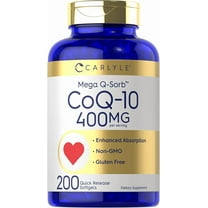 Coq10 400mg | 200 Softgels | High Absorption | by Carlyle