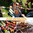 thumbnail image 5 of Artrylin Skewers for Grilling - 15" Long Flat Skewers Kabob Metal Skewers, Stainless Steel Shish Kebob Sticks for Meat Shrimp Chicken Vegetable(10 Pack Skewers), 5 of 7