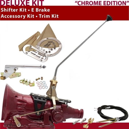 American Shifter AOD Shifter Kit Chrome 23 in. E Brake Cable Trim Kit for DC676