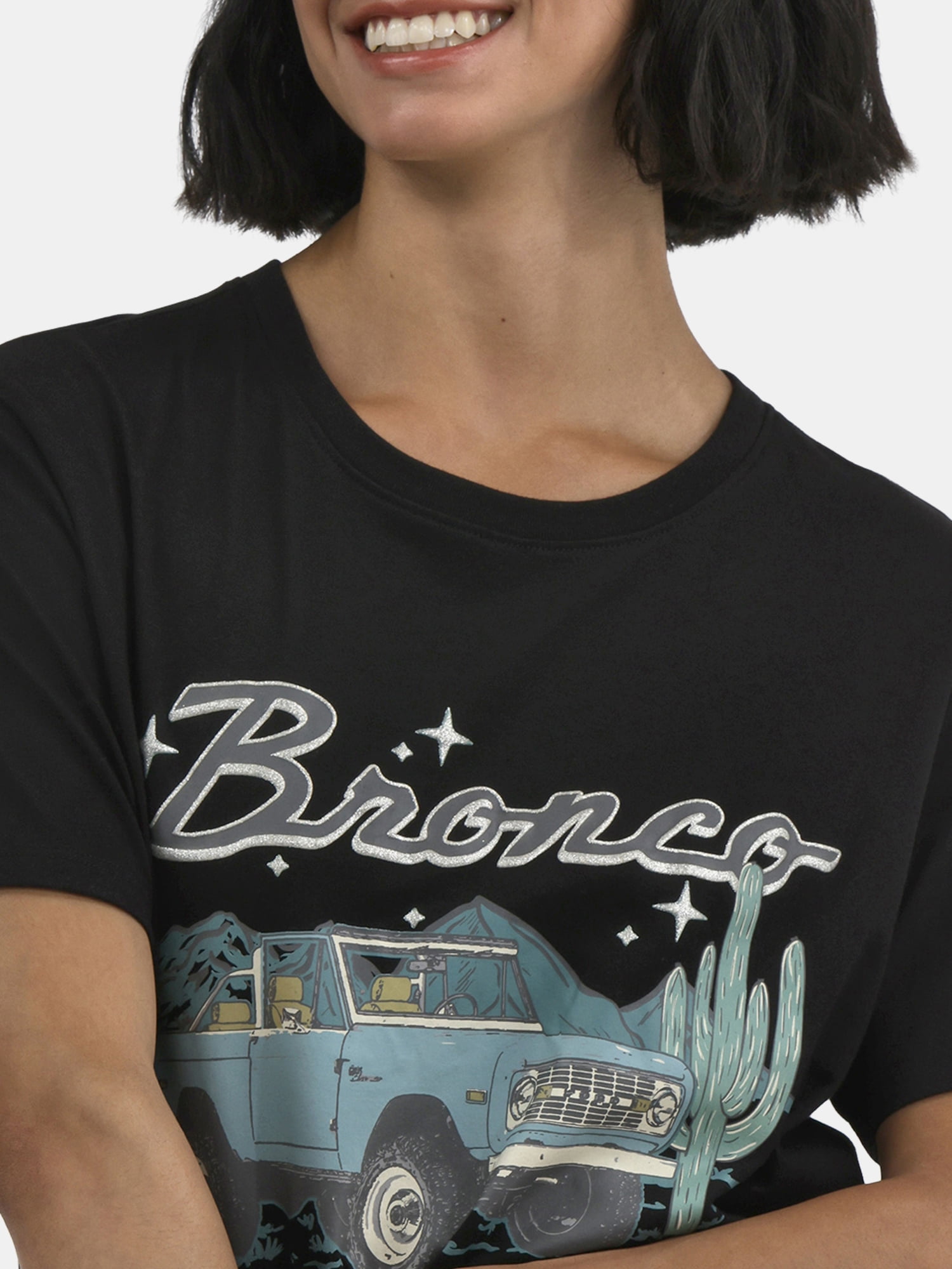Time and Tru Ford Bronco Women's Graphic Tee, Sizes XS-XXXL