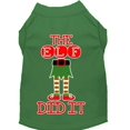thumbnail image 5 of Christmas Pet Dog  Cat Shirt Screen Printed, "The Elf Did It", 5 of 11