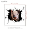 thumbnail image 3 of TIELUTT 3D Feeling Pig Stickers for Home Use Adornment for Sticker Pack Adults Inappropriate Easter Photo Props for Kids Eye Stickers for Kids Kindergarten Scrapbook Stickers Large Stickers for Toddl, 3 of 5