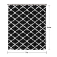 thumbnail image 5 of Black and White Geometric Lattice Pattern Shower Curtain 72"x84" ,Bathroom Decorative Shower Curtains Set with 12 Hooks,Modern Waterproof Washable Shower Curtain, 5 of 6