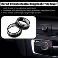 thumbnail image 2 of 2pcs Black Aluminum Alloy AC Climate Control Ring Knob Trim Cover for Toyota RAV4 2019-2020, 2 of 6
