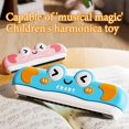 thumbnail image 4 of Children's Cartoon Harmonica Musical Instrument Toy, Beginner Wind Instrument for Infant Early Education, Cognitive & Respiratory Development, Kids Music Learning Gift, Pink/Blue, 4 of 8