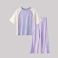 thumbnail image 4 of Ashirexll Vêtements d'Été pour Filles, Mince, Col Rond, Manches Courtes, Ensemble de Pyjama Mode, Décontracté pour Enfants, 4 of 4