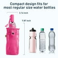 thumbnail image 3 of Water Bottle Bag with Strap, Mesh Water Bottle Holder Crossbody Water Bottle Sling Bag Adjustable Strap, Lightweight Water Bottle Carrier for Walking Sports Hiking Camping, 1 pcs, 3 of 7