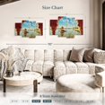 thumbnail image 4 of Elephant Stock Gadisar Lake Wall Art - Horizontal Multi Panel Canvas - Living Room Wall Decor - Architecture Multi Panel - Blue And Green Decor - 43" x 27", 4 of 8