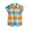 Orange Opulence, variant on Baby Boys Printed Collared Romper with Short Sleeves, Sizes 0/3M-24M