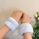 thumbnail image 5 of Muñequera de Spa reutilizable para mujer y niña, muñequeras de toalla de microfibra suave para lavarse la cara, Yoga, correr, deporte, 1 ud., 5 of 5