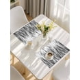 thumbnail image 5 of Black Grey Vintage Placemats Set of 8, Retro Abstract Art Placemats for Dining Table, Place Mats for Kitchen Tabletop, Waterproof Wipeable Dining Table Mats Set, 5 of 9