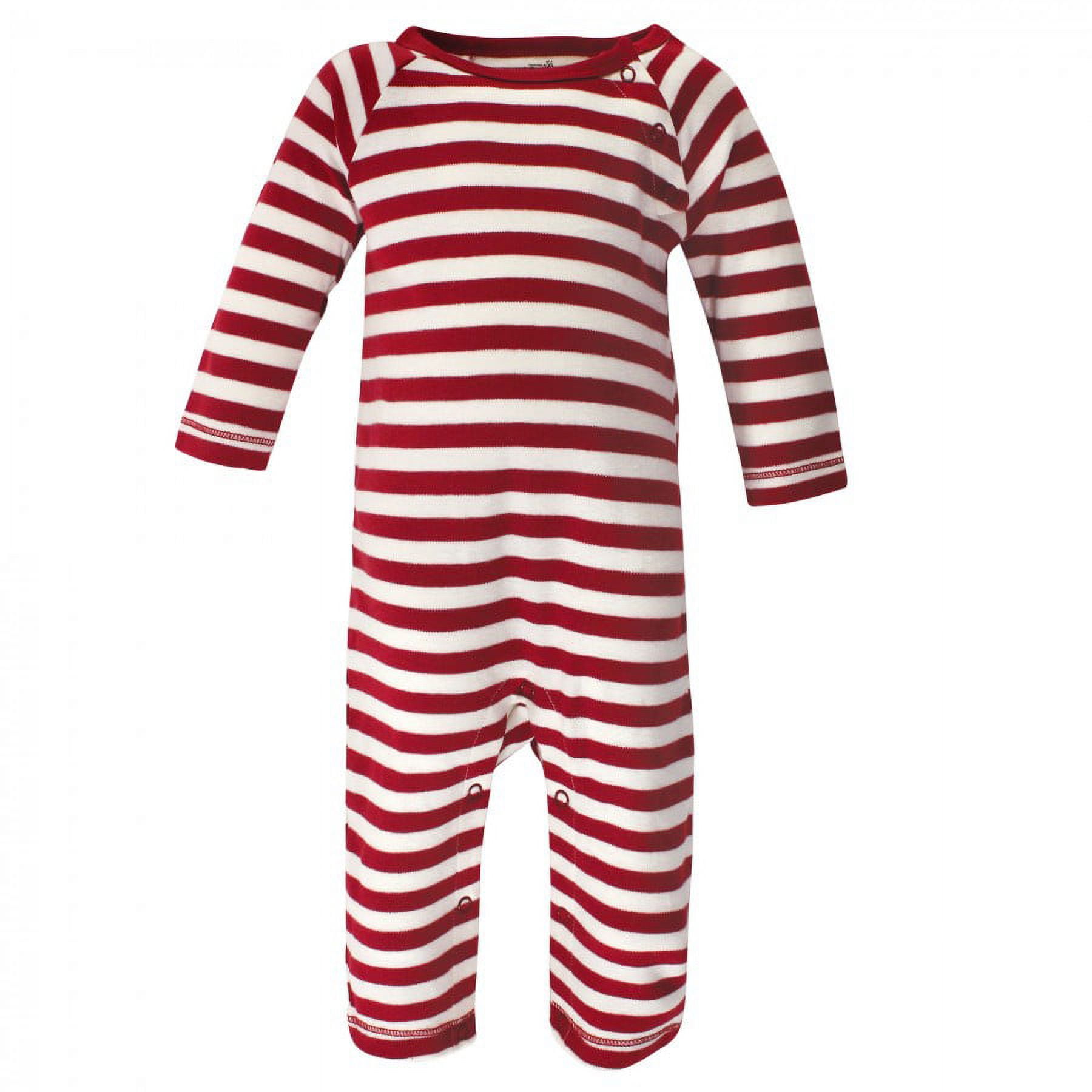 Touched by Nature Baby Girl Organic Cotton Coveralls 3pk, Berry Branch, 18-24 Months