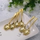 thumbnail image 4 of Toystoory Juego de cucharas de almacenamiento conveniente de 24 piezas Fácil de almacenar y acceder a utensilios de cocina Cubiertos Cubiertos Mostrada Cuchara de oro rosa 9.8 CM, 4 of 6