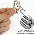 thumbnail image 3 of 16 PCS Metal Puzzles,Metal Wire Puzzle 3D Puzzles Brain Teaser Classic Intellectual Game Magic Toy, 3 of 5