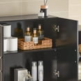 thumbnail image 5 of SoBuy FRG231-SCH,Wall Storage Cabinet Unit with Double Doors,Kitchen Bathroom Wall Cabinet,Garage or Laundry Room Black, 5 of 5