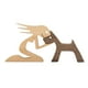 thumbnail image 1 of Cute Puppy People estatua ornamental figurita coleccionable Arte Artístico para casa sala de decoración de porche Escritorio de Oficina 245x12x12 CM Macarena Estatua de resina de lobo, 1 of 8