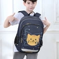 thumbnail image 6 of FORMRS Unisex School Backpack 17" Student Travel Bag with Laptop Compartment, Orange Cat Planet, 6 of 7