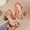 Pink, variant on Women's Bow Platform Sandals, Block Heel, Ankle Strap, Round Open Toe Beige 5.5(36)