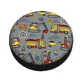 thumbnail image 2 of Kdxio Spare Tire Cover for RV Trailer, Waterproof Wheel Cover,Camper Spare Tire Cover Fit for Rv SUV Truck Travel Trailer 17 inch-Funny Construction, 2 of 8