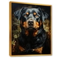 thumbnail image 2 of Designart "Resilient Rottweiler Spirit I" Animals Dog Floater Framed Wall Decor, 2 of 5