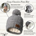 thumbnail image 2 of Britt’s Knits Cozy Classics Pom Hat Warm Knitted Winter Hat - Blush (Women's), 2 of 9