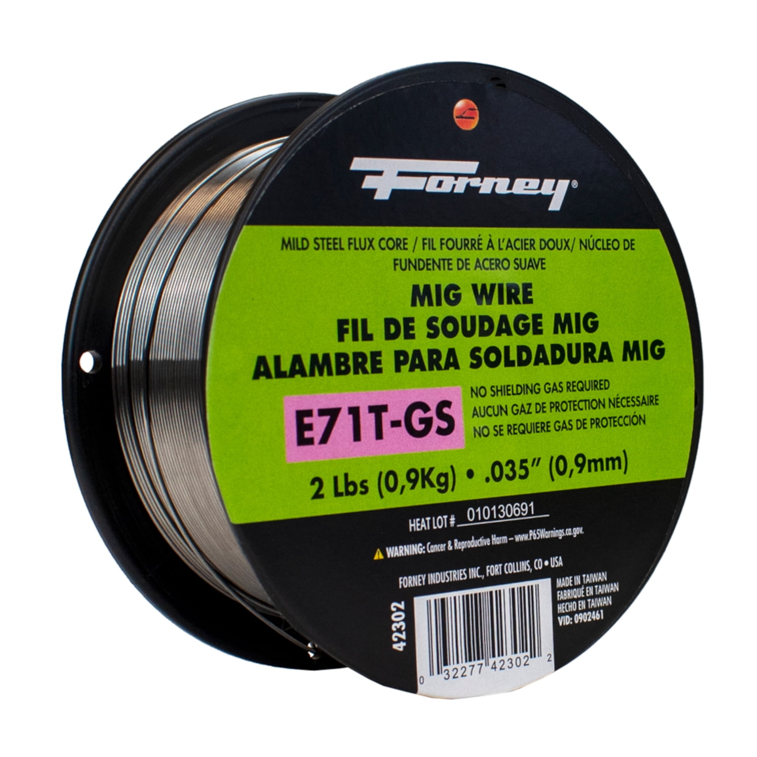 1 0.035 diameter one 10 pound roll E71T-GS MIG Flux cored welding wire 