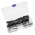thumbnail image 3 of 20 piezas/juego de adaptador de enchufe de 4 pines con conector USB 2.0 tipo A con carcasa de plástico negra, 3 of 12