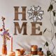 thumbnail image 5 of Decoración de pared de madera para el hogar | Letras colgantes para dormitorio o sala de estar | Cartel rústico de madera marrón | Arte mural multifuncional | 22.5x22.5 cm | Juego de 4 | Ideas de, 5 of 6