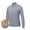 #115-Gray, variant on Handshe Men's Autumn Winter Casual Stand Collar Half-Zip Stretch Fleece-Lined Sweater, Long Sleeve Fashionable Thermal Top for Outdoor Hiking Camping,Plus Size