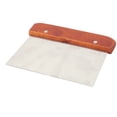 thumbnail image 1 of Uxcell Home Wood Handle Stainless Steel Dough Cake Pastry Bench Scraper Chopper Cutter, 1 of 3