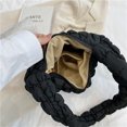 thumbnail image 1 of Bolsa De Hombro Bolsa de hombro para mujer Bolsa de mensajero en la nube Bolsas sólidos casuales plisados ​​(Negro) Sywqhk Para Estrenar, 1 of 5