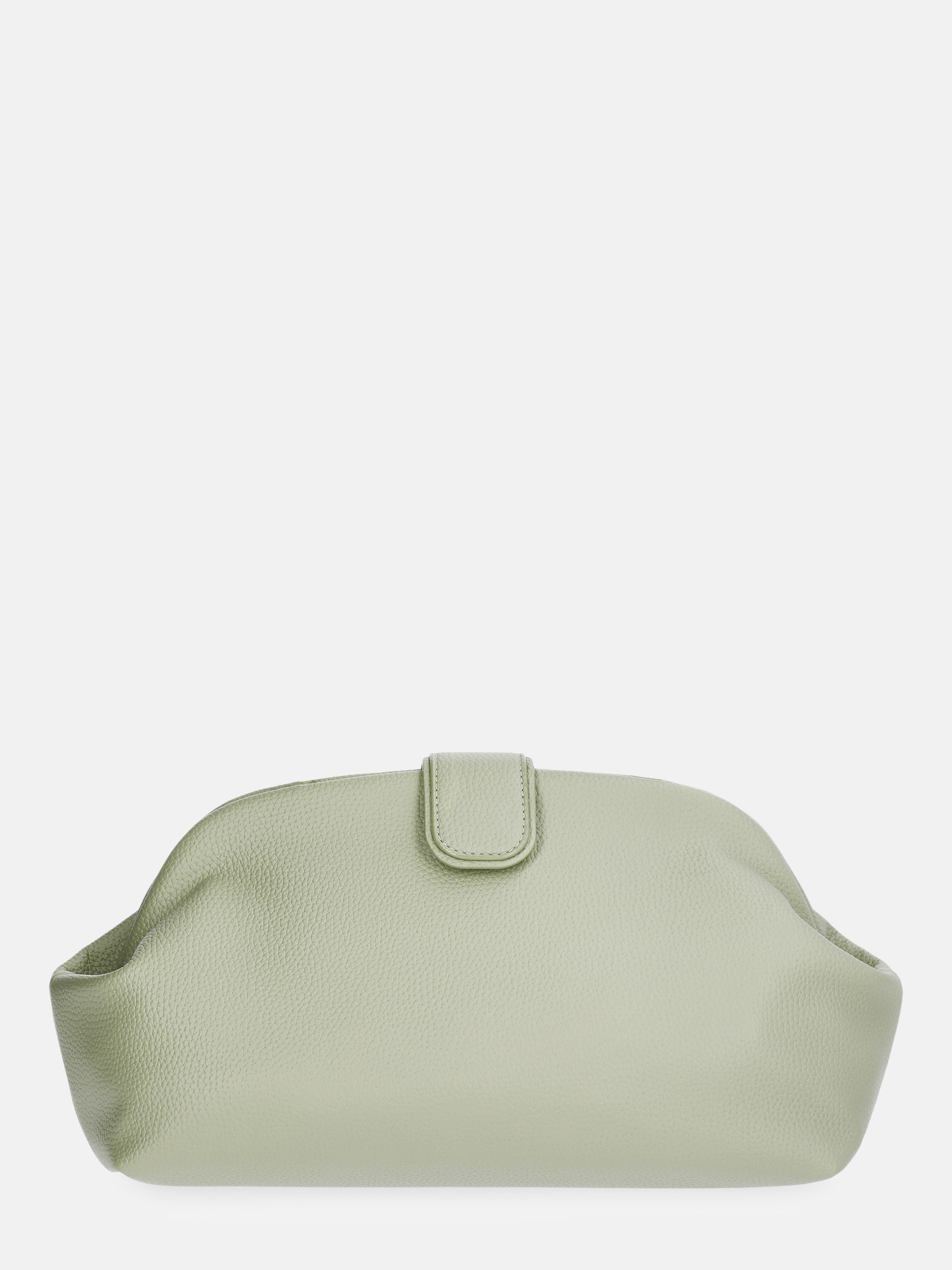 Free Assembly Women's Faux Leather Clutch Handbag, Sage Green