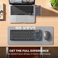 thumbnail image 3 of Combo de teclado y mouse inalámbricos plegables Bluetooth MEETION, 3 of 8