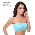 thumbnail image 2 of Wireless Bra Strapless Bras Bust Bandeau Padded Seamless Tube Formfitting Women Top Intimate with Good Elasticity Basic Style for Evening Dress blue, 2 of 6