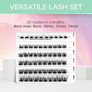 Ardell Press On Lash Clusters, Wispies Natural Pre-Glued Eyelash Extensions, 60 Count