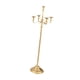 thumbnail image 2 of Candelabro con 5 ramas, decoración de mesa, candelabro de estilo europeo para cena romántica hermosa Dorado 23x89cm, 2 of 9