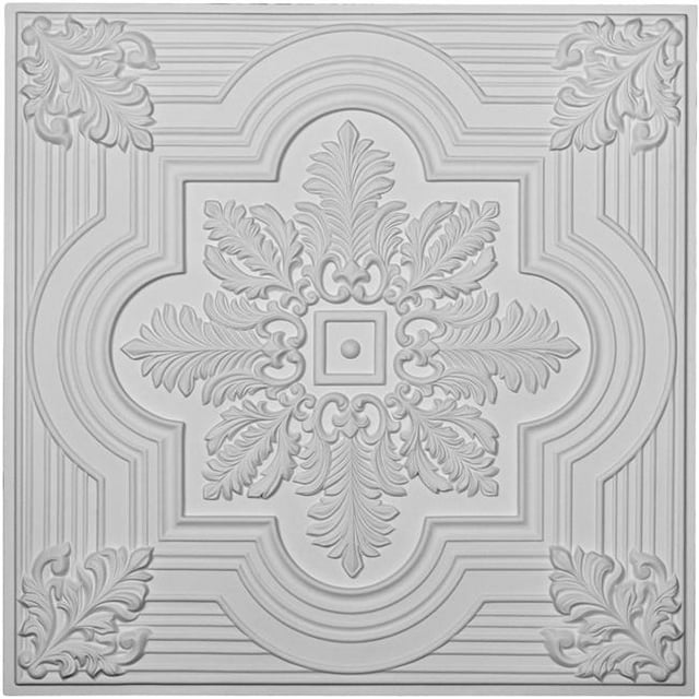 24 x 24 x 0.75 Po Carreaux de Plafond Adonis