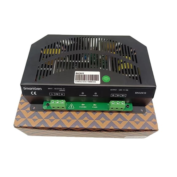 Genuine BAC2410 24V 10A Intelligent Float Battery Charger for Generator Lead-Acid Batteries 1Pc