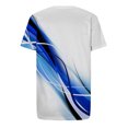 thumbnail image 4 of cllios Mens Shirts Trendy 3D Optical Illusion Print Crew Neck T-Shirt Summer Casual Short Sleeve Graphic Print Tops Cool Muscle Workout Athletics Tee Blue S, 4 of 4