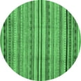thumbnail image 1 of Ahgly Company Indoor Round Abstract Emerald Green Modern Area Rugs, 8' Round, 1 of 4