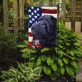 thumbnail image 2 of Miniature Shar Pei Dog American Flag Garden Flag, 2 of 3
