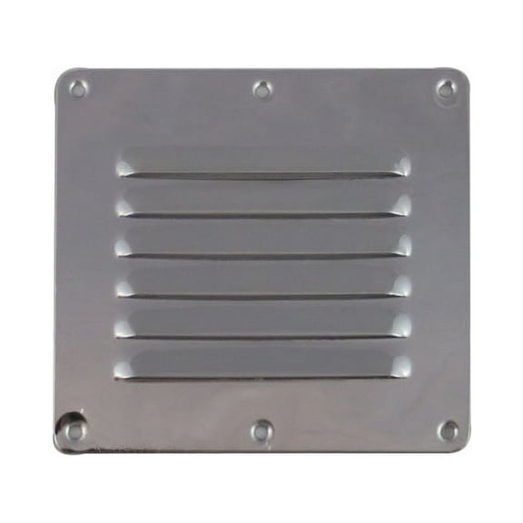 White Water 7722S Marine Boat Stainless Stamped Louvered Vent, 5" x 4-1/2"