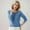 Sky Blue, variant on JIANJIA Sweaters For Women Autumn Winter Round Neck Solid Color Long Sleeves Pullover Sportwear