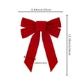 thumbnail image 2 of Mecorevxz Christmas Decorations,Red Bow Red Velvet Christmas Party Indoor Garland Christmas Tree Decoration Bow for Xmas Tree Decor(E), 2 of 7