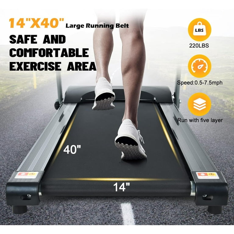 Collapsible Incline Treadmill 12 Preset Programs Pulse Calorie Tracking US Stock Walmart