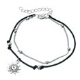 thumbnail image 1 of Ankle Bracelet Adjustable Double Layers Ankle Chain Foot Chain for Women, 1 of 7