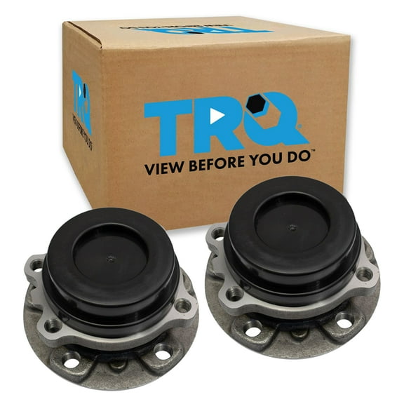 TRQ Front Wheel Bearing & Hub Assembly Pair Driver & Passenger Sides for BMW BHA65447