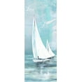 thumbnail image 2 of Knutsen, Conrad 15x32 White Modern Wood Framed Museum Art Print Titled - Soft Sail II, 2 of 4